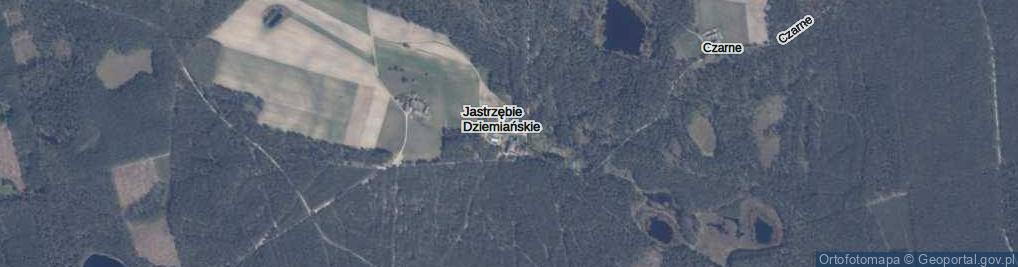 Zdjęcie satelitarne Jastrzębie Dziemiańskie ul.